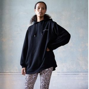 Super oversized hoodie, black.